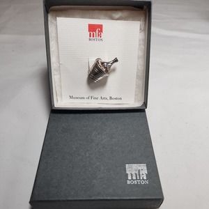 Boston MFA Champagne & Bucket Of Ice Brooch Museum of Fine Art Sterling Silver